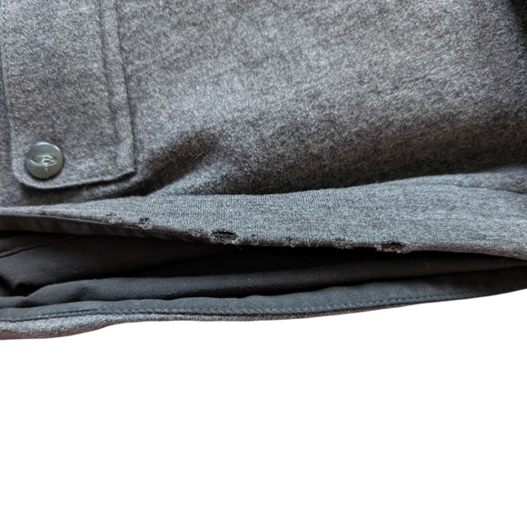 Icebreaker 380 Pure Plus Jacket Men's size Large Merino Lined Winter Coat Grey - Picture 16 of 16